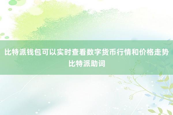 比特派钱包可以实时查看数字货币行情和价格走势比特派助词