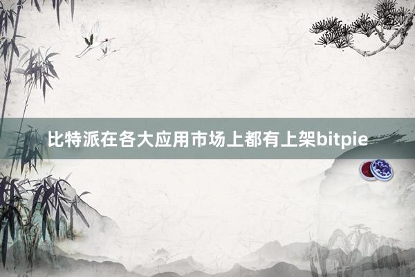 比特派在各大应用市场上都有上架bitpie