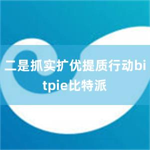 二是抓实扩优提质行动bitpie比特派