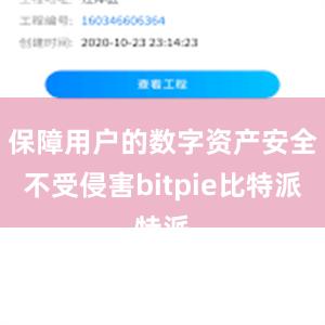 保障用户的数字资产安全不受侵害bitpie比特派