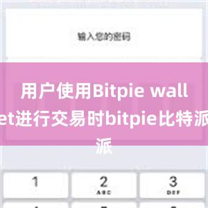 用户使用Bitpie wallet进行交易时bitpie比特派